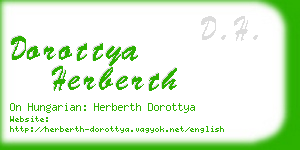 dorottya herberth business card